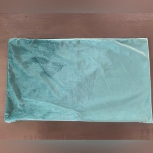 Teal velvet throw pillow cover